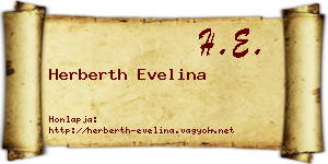 Herberth Evelina névjegykártya
